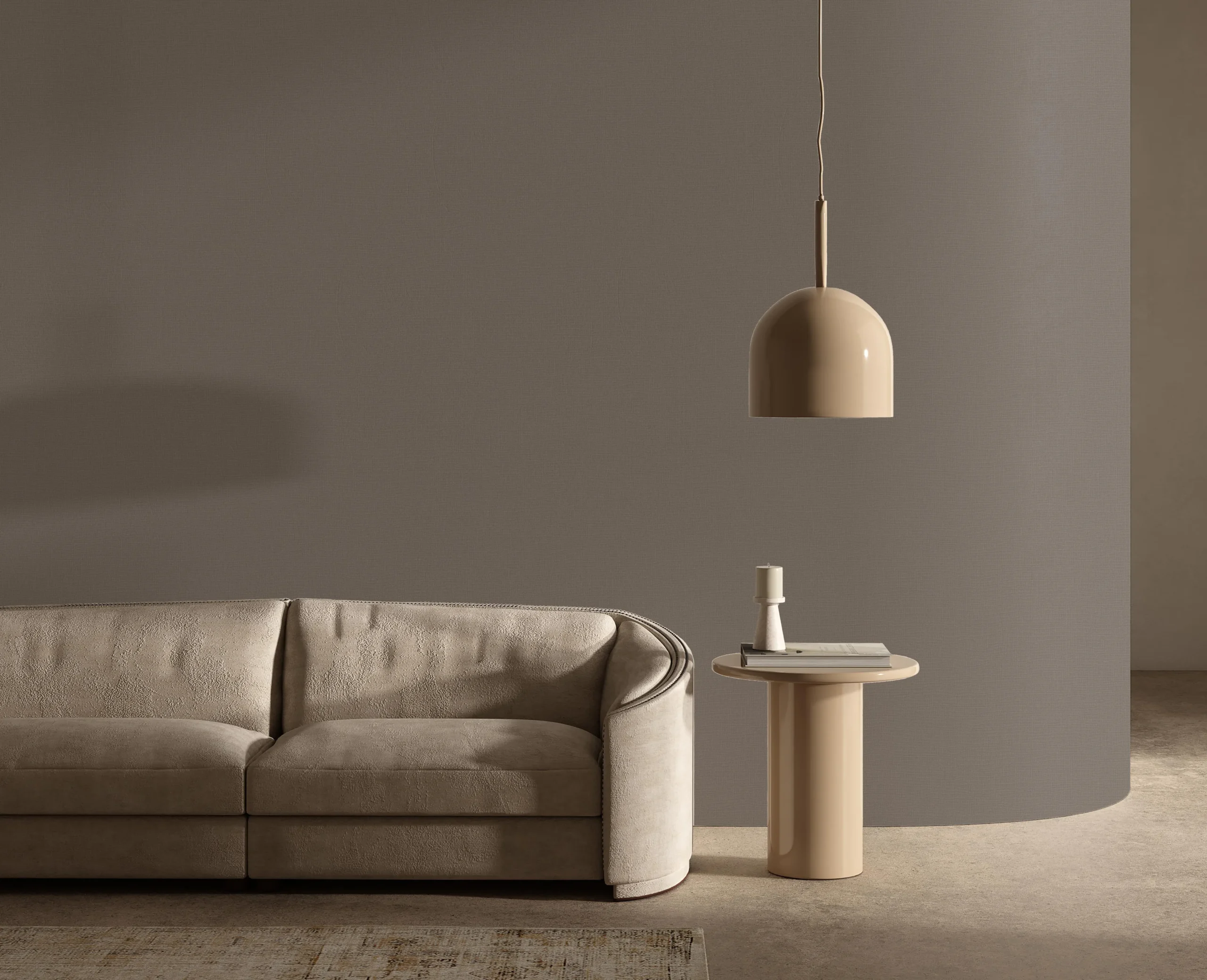Beige Embossed Wallpaper – Understated Glitter (24205-7)